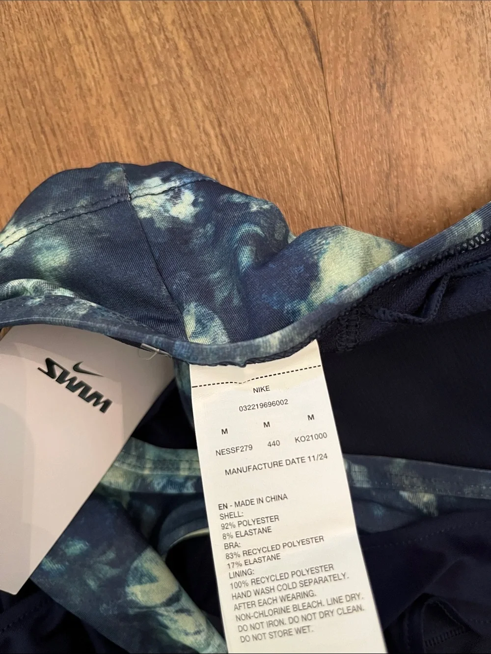 NWT Nike Swim Layered Floral Tankini